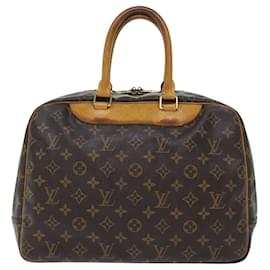 Louis Vuitton-LOUIS VUITTON Monogram Deauville Hand Bag M47270 LV Auth 50028-Brown