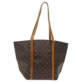 Louis Vuitton-LOUIS VUITTON Monogram Sac Shopping Tote Bag M51108 LV Auth th3871-Brown