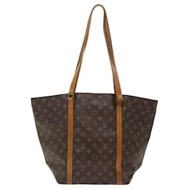 Louis Vuitton-LOUIS VUITTON Monogram Sac Shopping Tote Bag M51108 LV Auth th3871-Brown