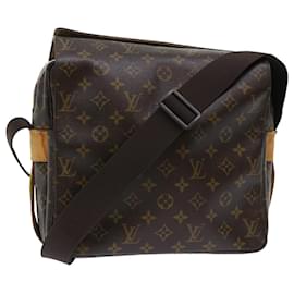 Louis Vuitton-LOUIS VUITTON Monogram Naviglio Shoulder Bag M50205 LV Auth 49720-Brown