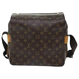 Louis Vuitton-LOUIS VUITTON Monogram Naviglio Shoulder Bag M50205 LV Auth 49720-Brown