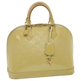 Louis Vuitton-LOUIS VUITTON Monogram Vernis Alma PM Hand Bag Broncorail M91445 LV Auth rh240-Brown