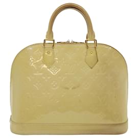 Louis Vuitton-LOUIS VUITTON Monogram Vernis Alma PM Hand Bag Broncorail M91445 LV Auth rh240-Brown