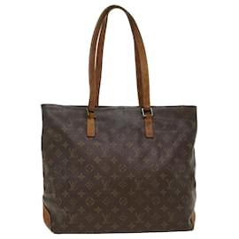 Louis Vuitton-LOUIS VUITTON Monogram Cabas Mezzo Tote Bag M51151 LV Auth 49722-Brown