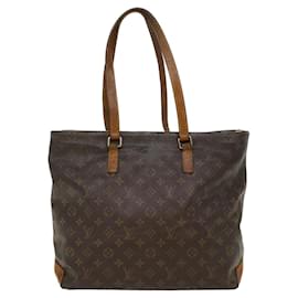 Louis Vuitton-LOUIS VUITTON Monogram Cabas Mezzo Tote Bag M51151 LV Auth 49722-Brown