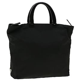 Prada-PRADA Hand Bag Nylon Black Auth ny246-Black
