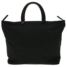 Prada-PRADA Hand Bag Nylon Black Auth ny246-Black