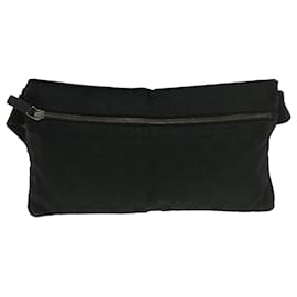 Gucci-GUCCI GG Canvas Waist Bag Black 28566 auth 39289-Black