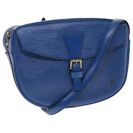 Louis Vuitton-LOUIS VUITTON Epi June Feuille Bolsa de Ombro Azul M52155 LV Auth bs7226-Azul