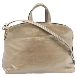 Fendi-Fendi Zucca 2Way Sac à Bandoulière Sac à Main Cuir Marron Auth hs269-Marron
