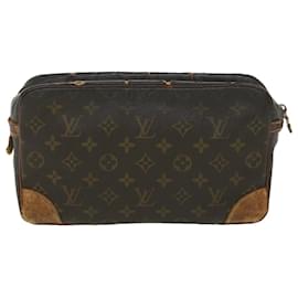 Louis Vuitton-Louis Vuitton Monogram Compiegne 28 Clutch Bag M51845 LV Auth 38419-Brown