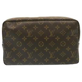 Louis Vuitton-Louis Vuitton Monogram Trousse Toilette 28 Clutch Bag M47522 LV Auth pt551-Brown