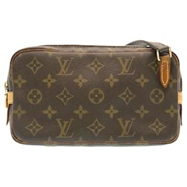 Louis Vuitton-Bolsa de ombro LOUIS VUITTON Monogram Marly Bandouliere M51828 LV Auth nh204-Marrom