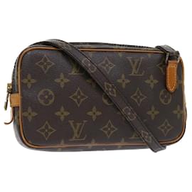 Louis Vuitton-LOUIS VUITTON Monogram Marly Bandouliere Shoulder Bag M51828 LV Auth 50778-Brown