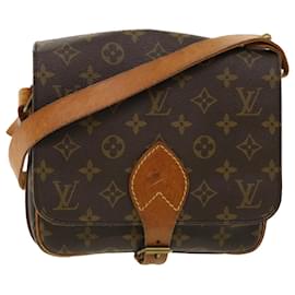 Louis Vuitton-LOUIS VUITTON Monogram Cartouchiere MM Shoulder Bag M51253 LV Auth rd4022-Brown