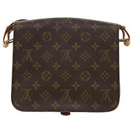 Louis Vuitton-LOUIS VUITTON Monogram Cartouchiere MM Shoulder Bag M51253 LV Auth rd4022-Brown