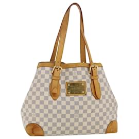 Louis Vuitton-LOUIS VUITTON Damier Azur Hampstead MM Tote Bag N51206 LV Auth bs4943-Multiple colors