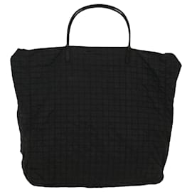 Prada-PRADA Hand Bag Nylon Black Auth bs7337-Black
