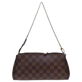 Louis Vuitton-LOUIS VUITTON Damier Ebene Eva Shoulder Bag 2way N55213 LV Auth tb606-Brown