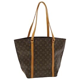 Louis Vuitton-LOUIS VUITTON Monogram Sac Shopping Tote Bag M51108 LV Auth ar9364b-Brown