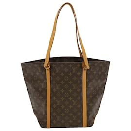Louis Vuitton-LOUIS VUITTON Monogram Sac Shopping Tote Bag M51108 LV Auth ar9364b-Brown