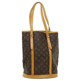 Louis Vuitton-LOUIS VUITTON Monogram Bucket GM Shoulder Bag M42236 LV Auth pt1828-Brown