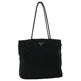 Prada-PRADA Shoulder Bag Nylon Black Auth 36653-Black