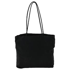 Prada-PRADA Shoulder Bag Nylon Black Auth 36653-Black