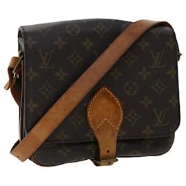 Louis Vuitton-LOUIS VUITTON Monogram Cartouchiere MM Shoulder Bag M51253 LV Auth ar10012b-Brown