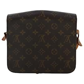 Louis Vuitton-LOUIS VUITTON Monogram Cartouchiere MM Shoulder Bag M51253 LV Auth ar10012b-Brown