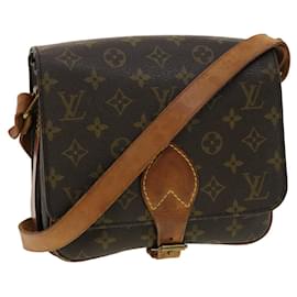 Louis Vuitton-LOUIS VUITTON Monogram Cartouchiere MM Shoulder Bag M51253 LV Auth pt5133-Brown
