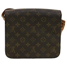 Louis Vuitton-LOUIS VUITTON Monogram Cartouchiere MM Shoulder Bag M51253 LV Auth pt5133-Brown