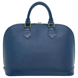 Louis Vuitton-LOUIS VUITTON Epi Alma Hand Bag Blue M52145 LV Auth ro297-Blue