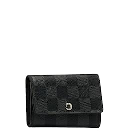 Louis Vuitton-Damier Graphite Muticles 6 Key Holder N62662-Black