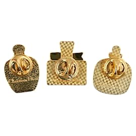 Dior-Perfume Bottle Necktie Pins-Golden