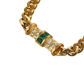 Dior-Bracelet chaîne en strass-Doré