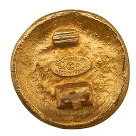 Chanel-CC Clip On Earrings-Golden