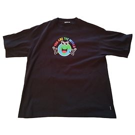 Balenciaga camiseta preta de algodão Preto