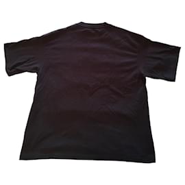 Balenciaga-T-shirt nera di Balenciaga in cotone-Nero