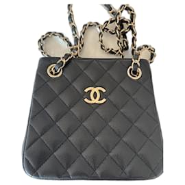 Chanel-Chanel bucket bag-Black