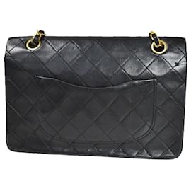 Chanel-Chanel lined Flap-Black