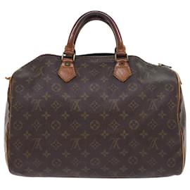 Louis Vuitton-Louis Vuitton Monogram Speedy 35 Hand Bag M41524 LV Auth am4992-Monogram