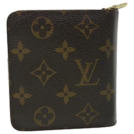 Louis Vuitton-Carteira compacta com zíper LOUIS VUITTON Monogram M61667 LV Auth ep1758-Monograma