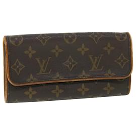 Louis Vuitton-LOUIS VUITTON Monogram Pochette Twin PM Shoulder Bag M51854 LV Auth ac2218-Monogram