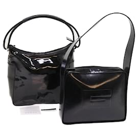 Gucci-GUCCI Shoulder Bag Leather 2Set Black Auth bs8084-Black