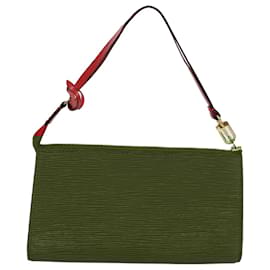 Louis Vuitton-LOUIS VUITTON Epi Pochette Accessoires Accessory Pouch Red M52987 Auth ar10309-Red