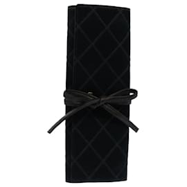 Chanel-Neceser CHANEL Bicolole Nylon Negro CC Auth bs8306-Negro