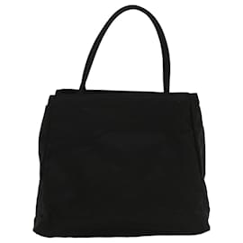 Prada-PRADA Hand Bag Nylon Black Auth 54822-Black