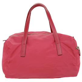 Prada-PRADA Shoulder Bag Nylon Pink Auth ar10221-Pink