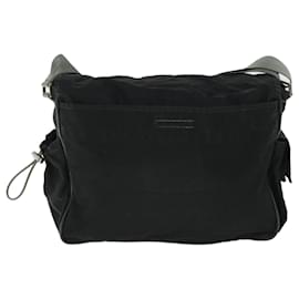 Prada-PRADA Shoulder Bag Nylon Black Auth ki3442-Black